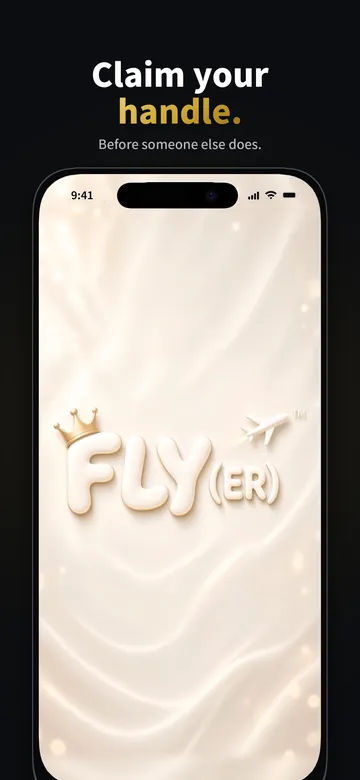 The FLY(er) welcome screen: Where it happens first.